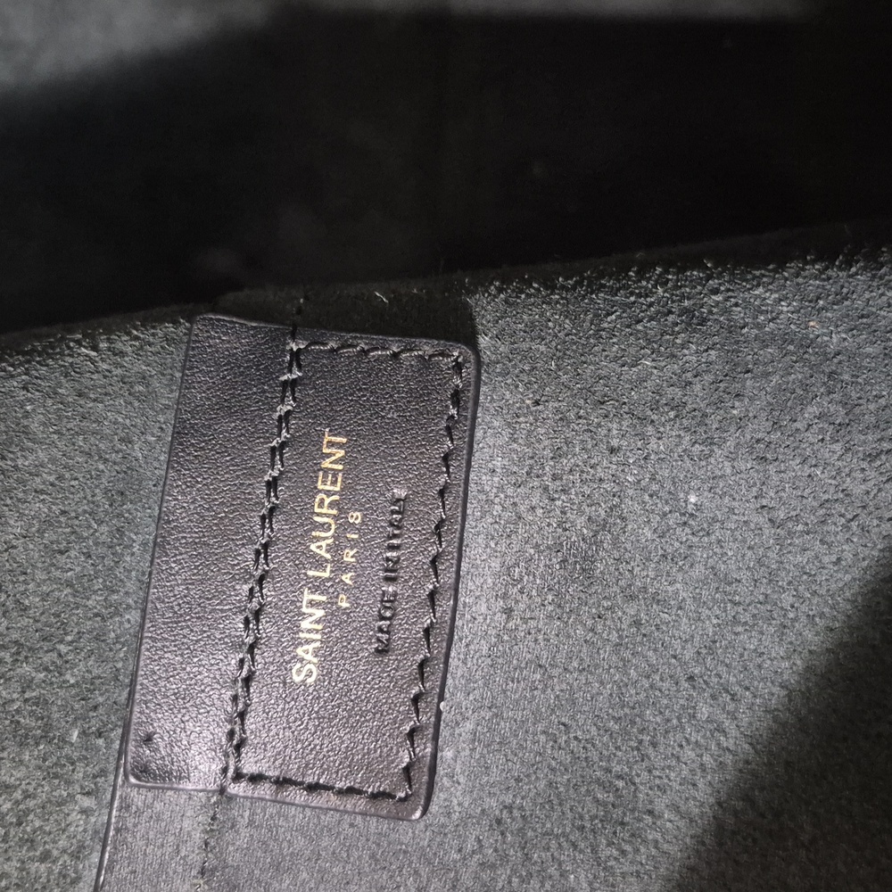 Saint Laurent Black Leather Tote Bag - Picture 10 of 12